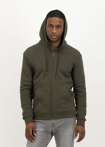 Woolworths Zipped slim fit fleece hoodie offer