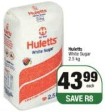 SuperSpar Huletts White Sugar 2,5kg offer