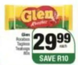 Glen Tagless Teabags 100's