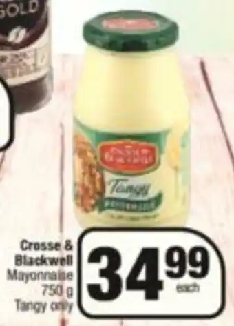 KwikSpar Crosse & Blackwell Mayonnaise 750g offer