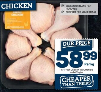 Pick n Pay PnP Fresh Chicken 4 Drumsticks and 4 Thighs offer