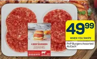 Pick n Pay PnP Burgers Assorted 4s Each offer