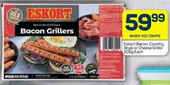 Pick n Pay Eskort Bacon, Country Style or Cheese Griller 500g offer