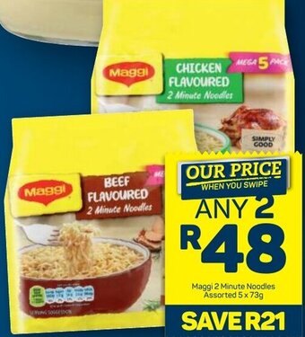 Maggi 2 Minute Noodles Assorted 5 x 73g