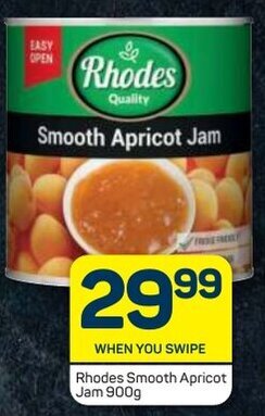 Pick n Pay Rhodes Smooth Apricot Jam 900g offer