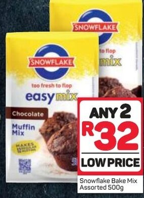 Pick n Pay Snowflake Bake Mix Assorted 500g offer