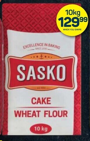 Pick n Pay Sasko Cake Wheat Flour 10kg offer