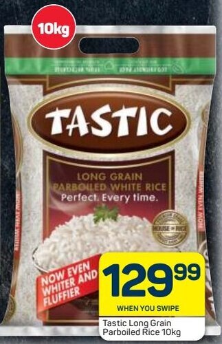 Pick n Pay Tastic Long Grain Parboiled Rice 10kg offer