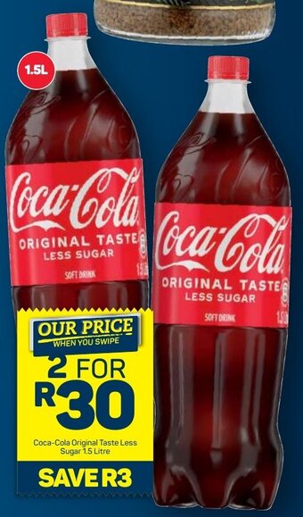Pick n Pay Coca-Cola Original Taste Less Sugar 1,5L offer
