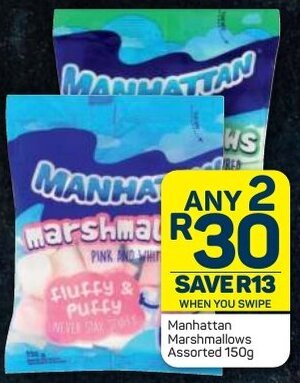 Pick n Pay Manhattan Marshmallows Assorted 150g offer
