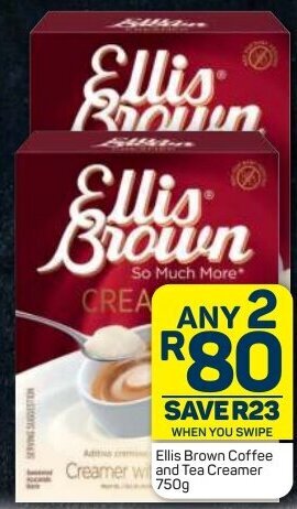 Pick n Pay Ellis Brown Coffee and Tea Creamer 750g offer