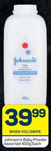 Pick n Pay Johnson's Baby Powder Assorted 400g offer
