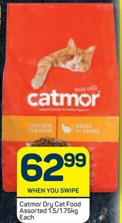 Catmor Dry Cat Food Assorted 1.5/1.75kg