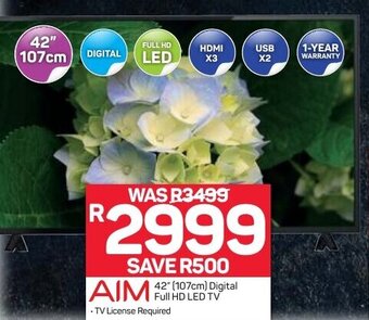 Pick n Pay Aim 42" 107cm Digital Full HD LED TV offer