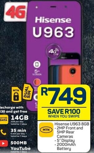 Pick n Pay Hisense U963 8GB offer