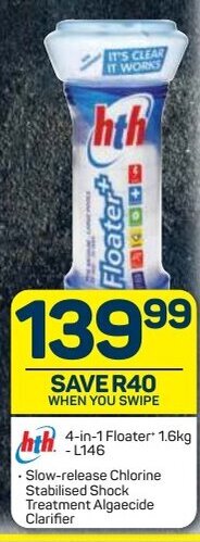 Pick n Pay hth 4-in-1 Floater 1,6kg L146 offer