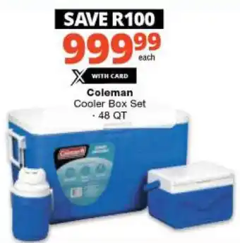 Checkers Coleman Cooler Box Set 4B QT offer