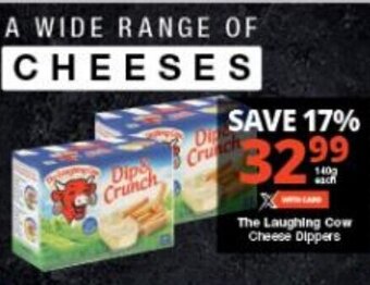 Checkers The Laughing Cow Cheese Dippers 140g offer