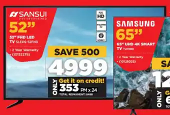 HiFi Corp Sansui - 52" FHD LED TV - SLEDS-52FHD offer