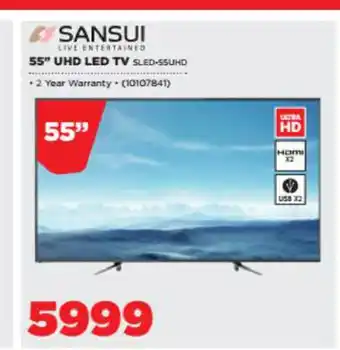 Sansui - 55" UHD LED TV - SLED-55UHD