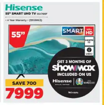 HiFi Corp HIsense - 55" Smart UHD Tv - 10128863 offer