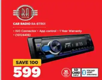 HiFi Corp RA Car Radio - RA-BTR01 offer