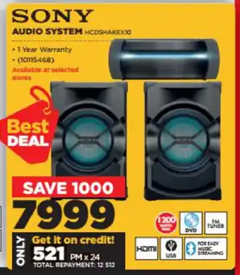 HiFi Corp Sony - Audio System - HCDSHAKEX10 offer