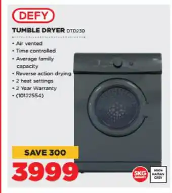 HiFi Corp DEFY - Tumble Dryer - DTD230 offer