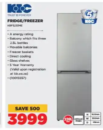 HiFi Corp KIC - Fridge / Freezer - KBF52S1ME offer