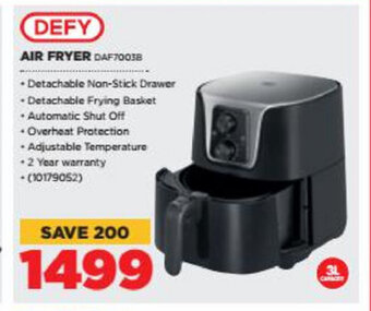 HiFi Corp DEFY - Air Fryer - DAF7003B offer