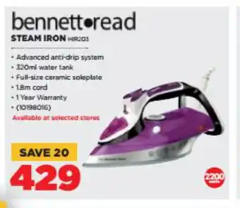 HiFi Corp Bennett Read - Steam Iron - HIR203 offer