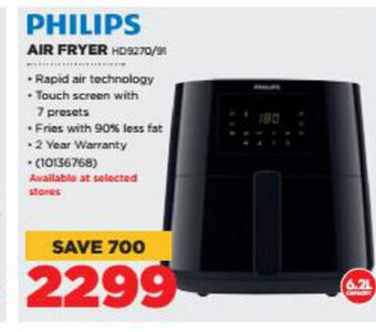 HiFi Corp Philips - Air Fryer - HD9270/91 offer