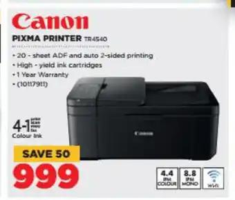 HiFi Corp Canon - Pixma Printer - TR4540 offer