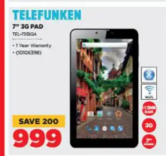 TELEFUNKEN - 7" 3G Pad - TEL-73GIQA