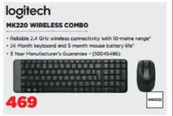 HiFi Corp Logitech - MK220 Wireless Combo offer