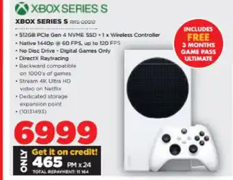 HiFi Corp XBOX Series S - RRS-DD012 offer