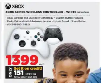 HiFi Corp X-Box - XBOX Series Wireless Controller - White - QAS-00010 offer