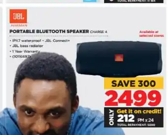 HiFi Corp JBL - Portable Bluetooth Speaker - CHARGE 4 offer