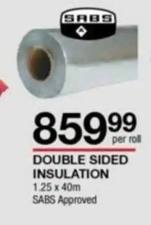Double Sided Insulation 1.25 x 40mm per roll