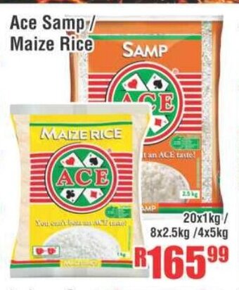 Devland Cash And Carry Ace Samp / Maize Rice 20x1kg / 8x2.5kg / 4.5kg offer