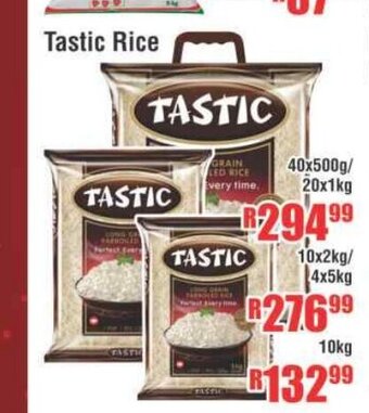 Devland Cash And Carry Tastic Rice 40x500g / 20x1kg offer