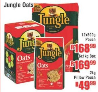 Jungle Oats 12x500g Pouch