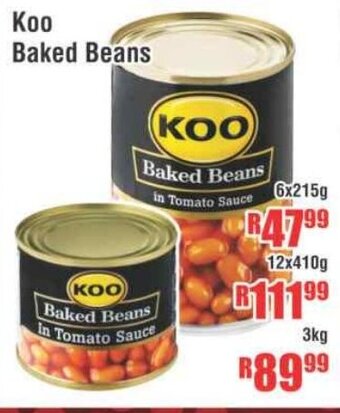 Devland Cash And Carry Koo Baked Beans 6x215g offer