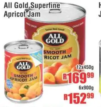 Devland Cash And Carry All Gold Superfine Apricot Jam 12x450g offer