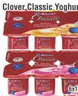Devland Cash And Carry Clover Classic Yoghurt 6x100ml offer