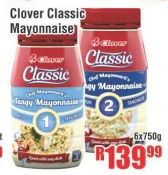 Devland Cash And Carry Clover Classic Mayonnaise 6x750g offer