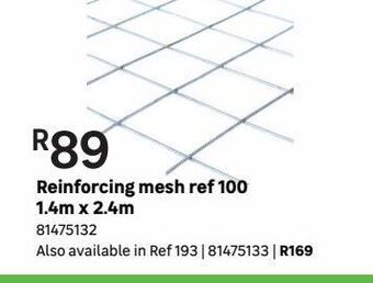 Leroy Merlin Reinforcing mesh ref 100 1.4 x 2.4m offer