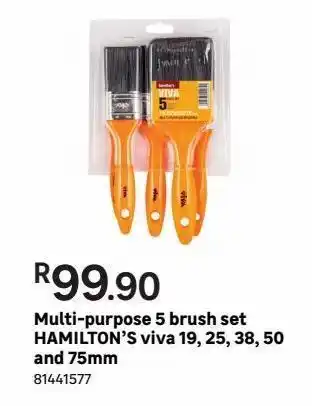 Leroy Merlin Multi-purpose 5 brush set hamilton´s viva 19.25.38.50 an 75mm offer