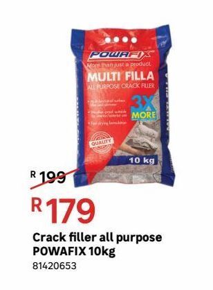 Leroy Merlin Crack filler all purpose powafix 10kg offer