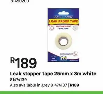 Leroy Merlin Leak stopper tape 25mm x 3m white offer
